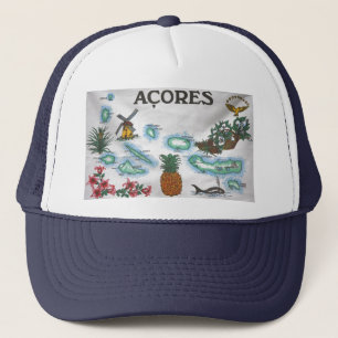 Azores souvenir trucker hat