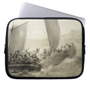 Azov Cossacks Boarding a Turkish Corsair full of C Laptop Sleeve
