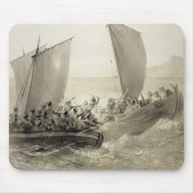 Azov Cossacks Boarding a Turkish Corsair full of C Mouse Pad (Front)