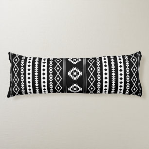 Aztec 2Way Black & White Mixed Motifs (V) Pattern Body Cushion