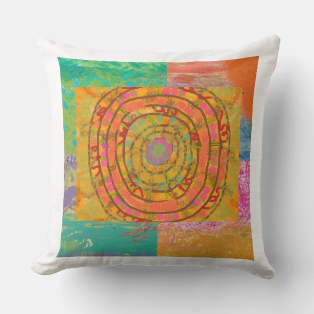 Aztec Abstract  Cushion (Front)