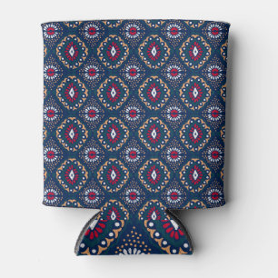 Aztec Allure: Tribal Striped Elegance Can Cooler