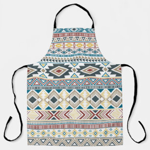 Aztec american indian pattern tribal ethnic motifs apron