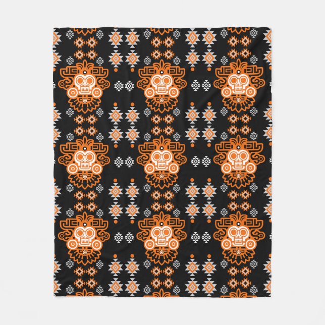 Aztec Arizona Print Fleece Blanket (Front)
