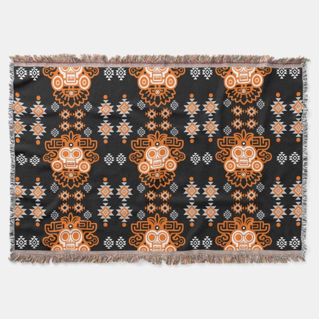 Aztec Arizona Print Throw Blanket (Front)