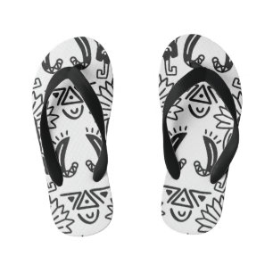 Aztec Art - Lizard Pattern Kid's Thongs