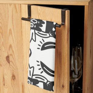 Aztec Art - Lizard Pattern Tea Towel