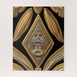 Aztec art rich and vibrant jigsaw puzzle