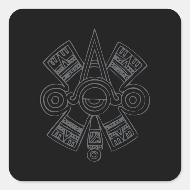 Aztec Art Square Sticker (Front)