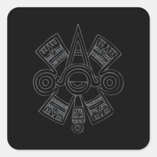 Aztec Art Square Sticker