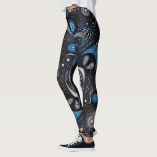 Aztec art, vibrant, reflecting the culture leggings