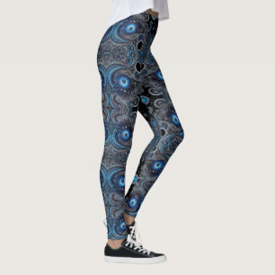 Aztec art, vibrant, reflecting the culture leggings