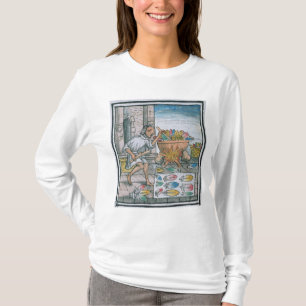 Aztec artisans dyeing feathers T-Shirt