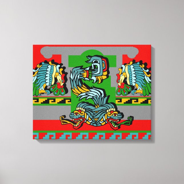 Aztec Artistic Design Canvas Print (Front)