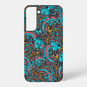 Aztec Axolotl Xolotl Tribal Pattern mythology boho Samsung Galaxy Case