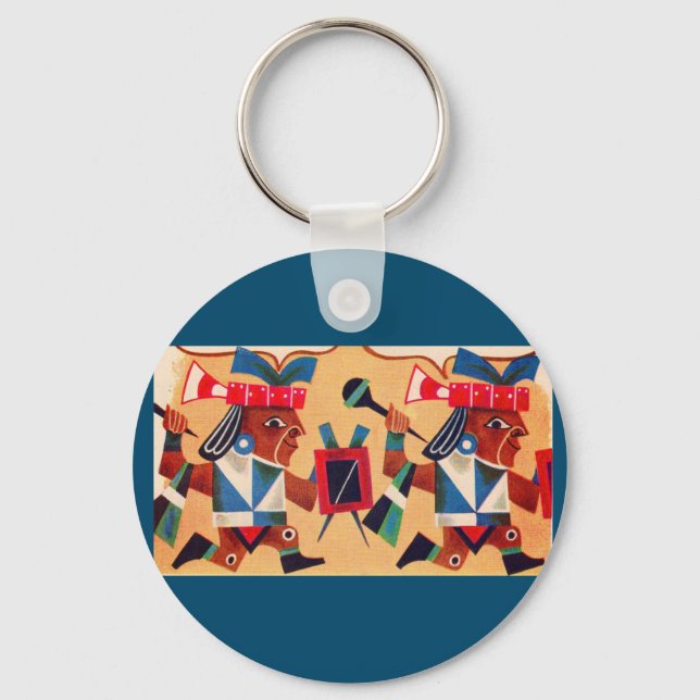 Aztec Aztecs Key Ring (Front)