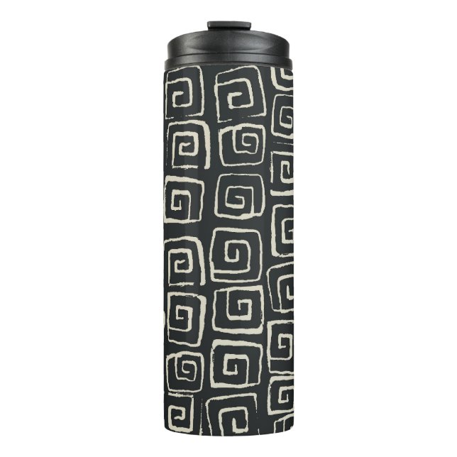 Aztec Background Vintage Retro Pattern Thermal Tumbler (Front)