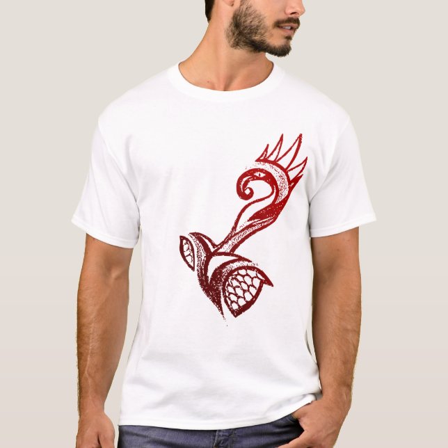 AZTEC BIRD RED T-Shirt (Front)