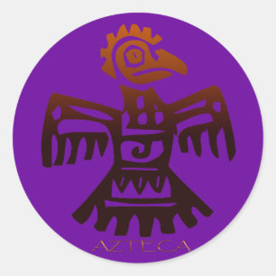 AZTEC ~ Bird Spirit Classic Round Sticker