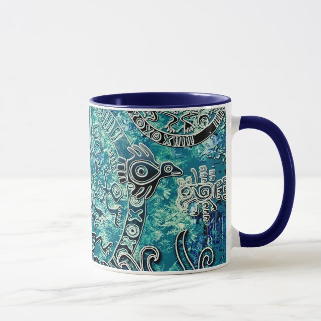 Aztec blues Combo Mug (Right)