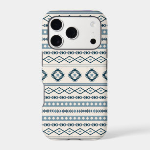 Aztec Blues Cream Mixed Motifs Pattern Case-Mate i