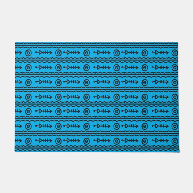 Aztec Boho Beach House Doormat (Front)