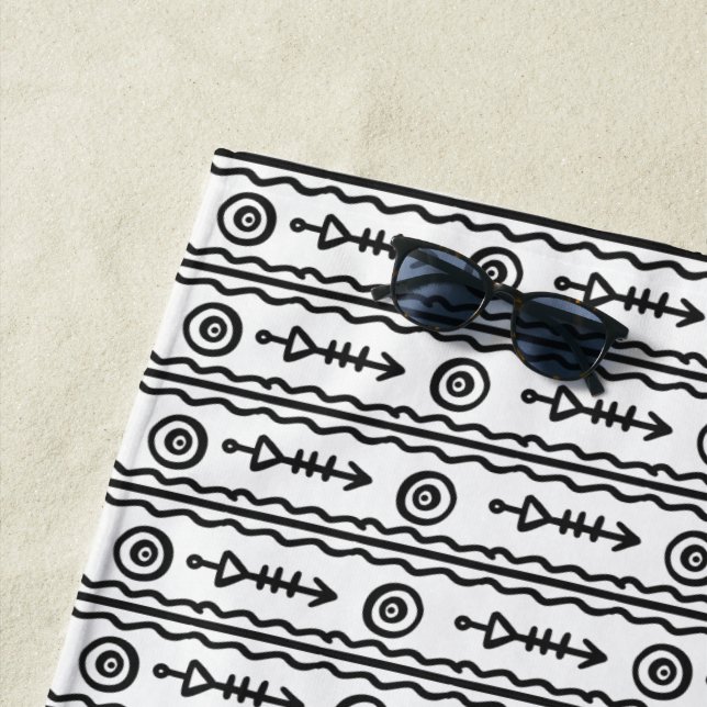 Aztec Boho Beach Towel (In Situ)