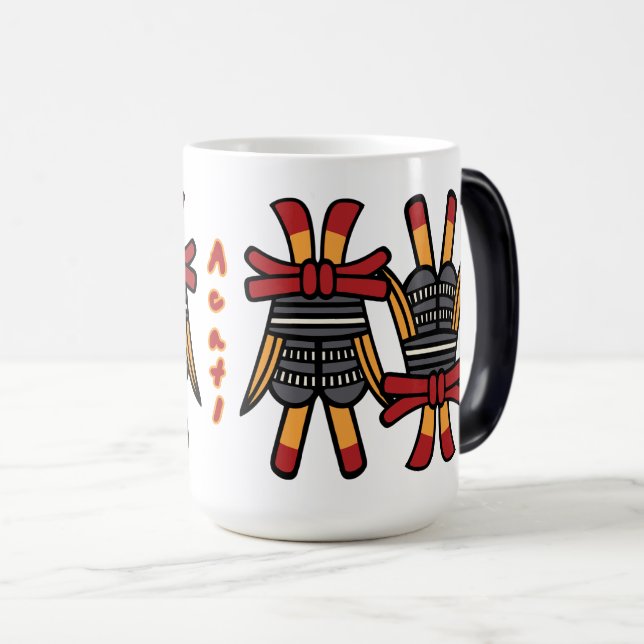 Aztec Calendar Day 13 - Acatl Magic Mug (Front Right)