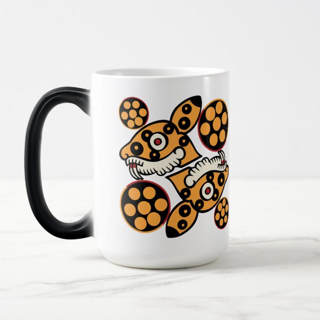 Aztec Calendar Day 14 - Ocelotl Magic Mug (Left)