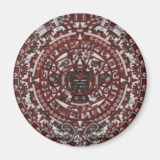 Aztec Calendar Fridge Magnet (Front)