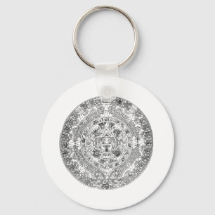 aztec calendar key ring