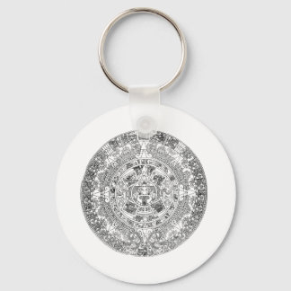 aztec calendar key ring