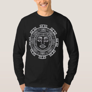 Aztec Calendar Mayan Indigenous Mexican Aztec Jagu T-Shirt