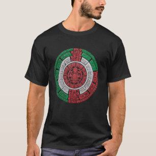 Aztec Calendar Mayan Indigenous Mexican Aztec Jagu T-Shirt