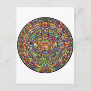 Aztec Calendar Postcard