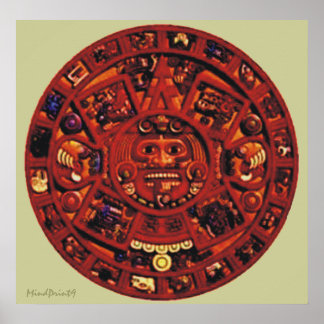 Aztec Calendar Poster