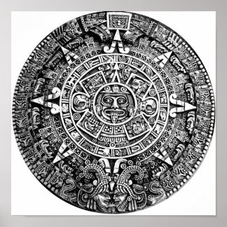 Aztec Calendar Poster