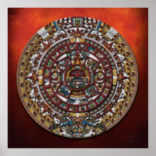 Aztec Calendar Poster