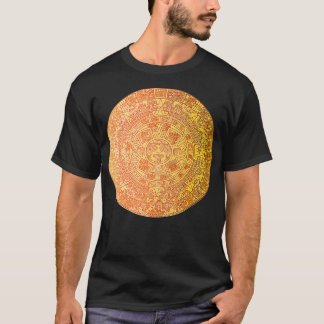 Aztec Calendar Sun Stone Symbol Maya Ancient Mayan T-Shirt