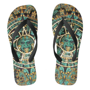 Aztec calendar thongs