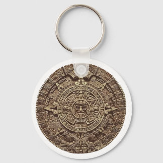 Aztec Calender Key Ring