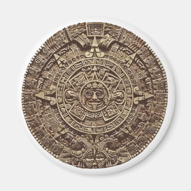 Aztec Calender Magnet (Front)