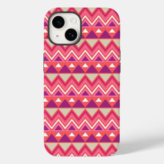 Aztec Chevron #2 @ VictoriaShaylee Case-Mate iPhone Case (Back)