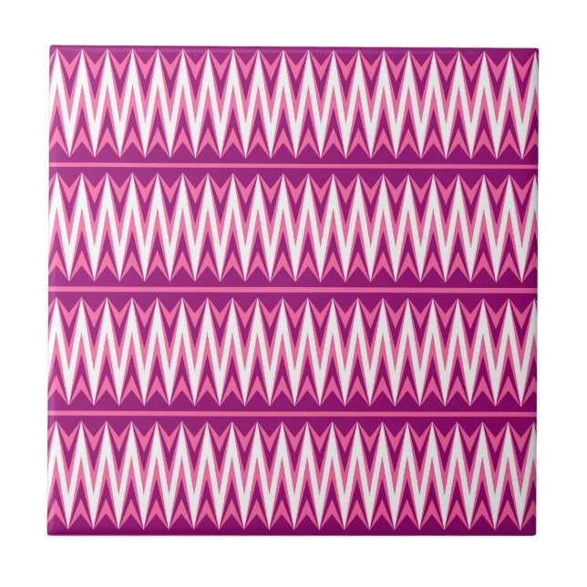 Aztec Chevron #4 @ VictoriaShaylee Tile (Front)