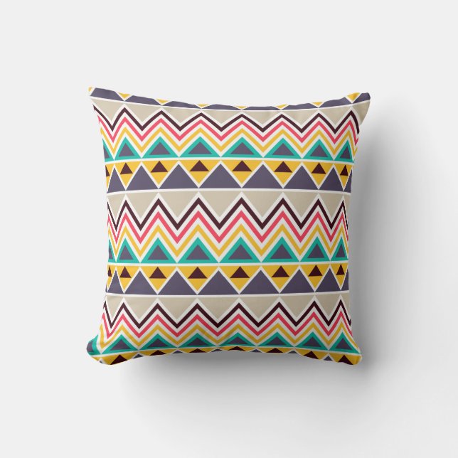 Aztec Chevron #5 @ VictoriaShaylee Cushion (Front)