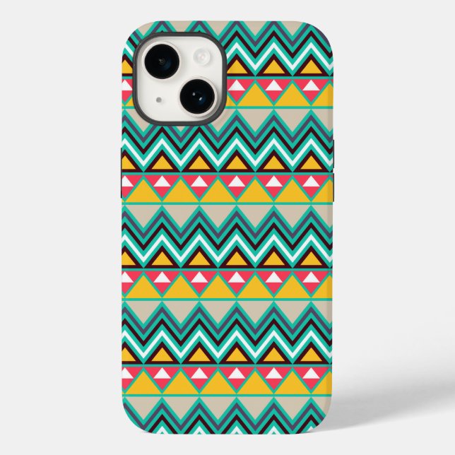 Aztec Chevron #6 @ VictoriaShaylee Case-Mate iPhone Case (Back)