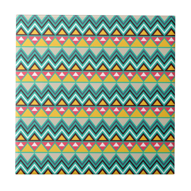 Aztec Chevron #6 @ VictoriaShaylee Tile (Front)