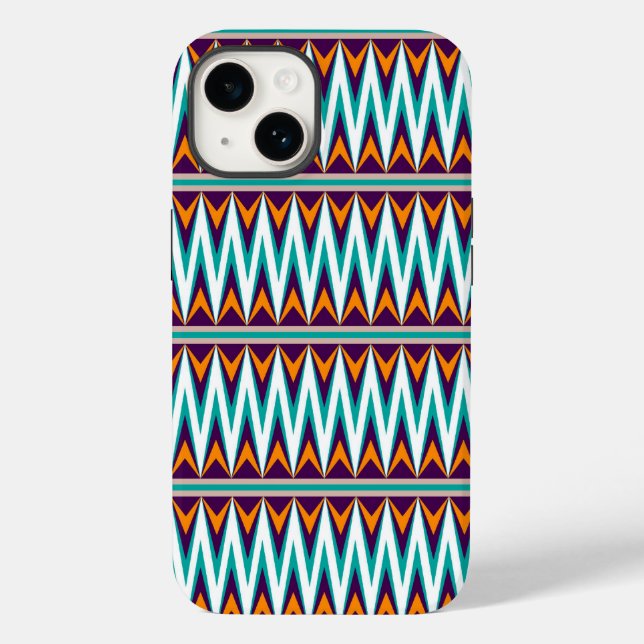 Aztec Chevron #8 @ VictoriaShaylee Case-Mate iPhone Case (Back)