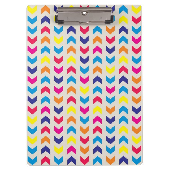 Aztec Chevron colourful Clipboard (Front)