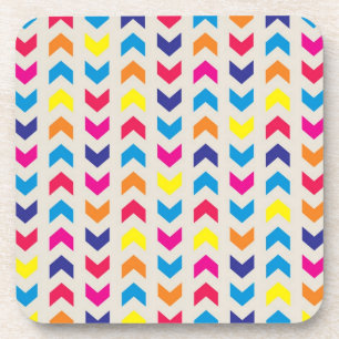 Aztec Chevron colourful Coaster